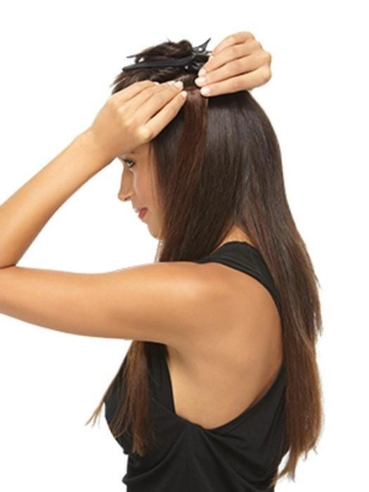 16" Remy Human Hair 5pc Extension Kit Hairpiece by Hairdo | Clip-In | Clearance Sale Open Box (Unworn - Like New)