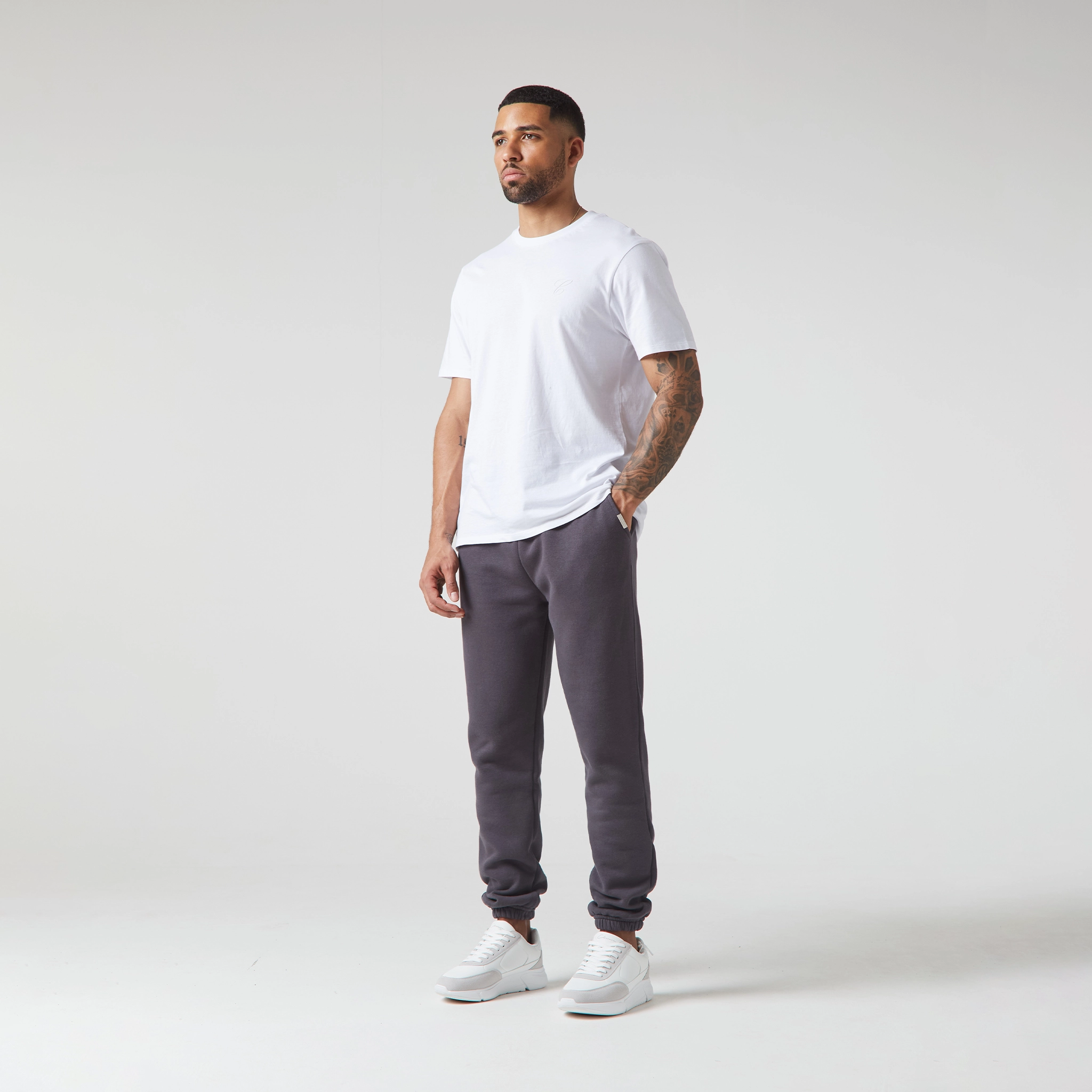 2-Pack Relaxed Fit Cuffed Joggers | Black Graphite