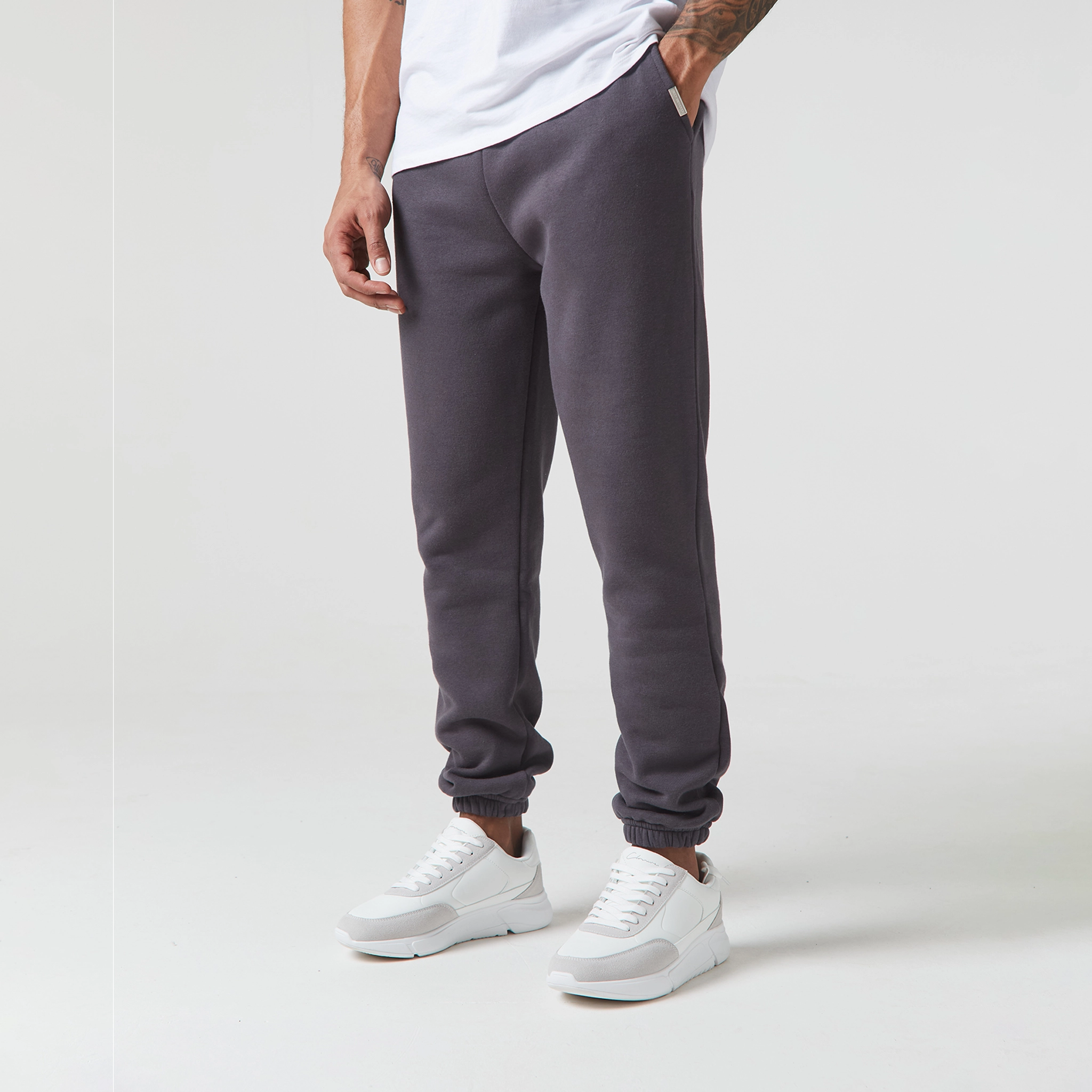 2-Pack Relaxed Fit Cuffed Joggers | Black Graphite