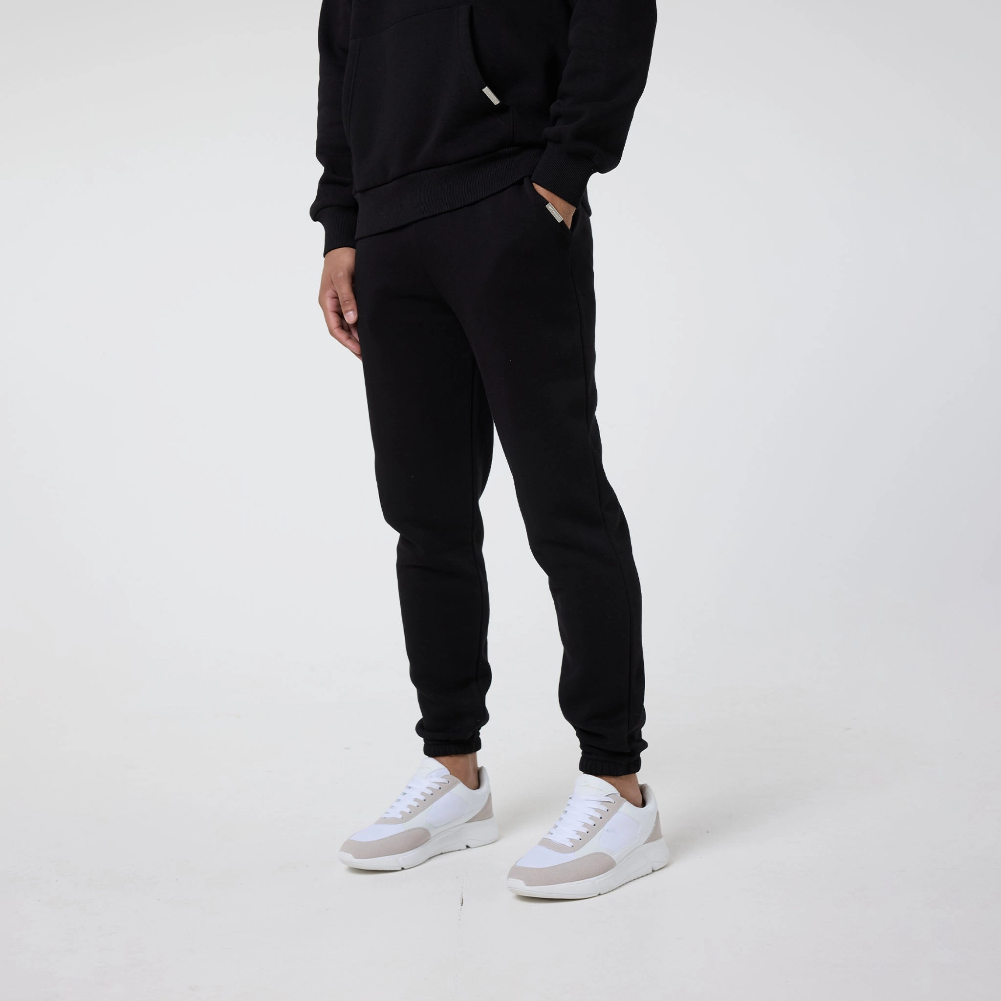 2-Pack Relaxed Fit Cuffed Joggers | Black Graphite