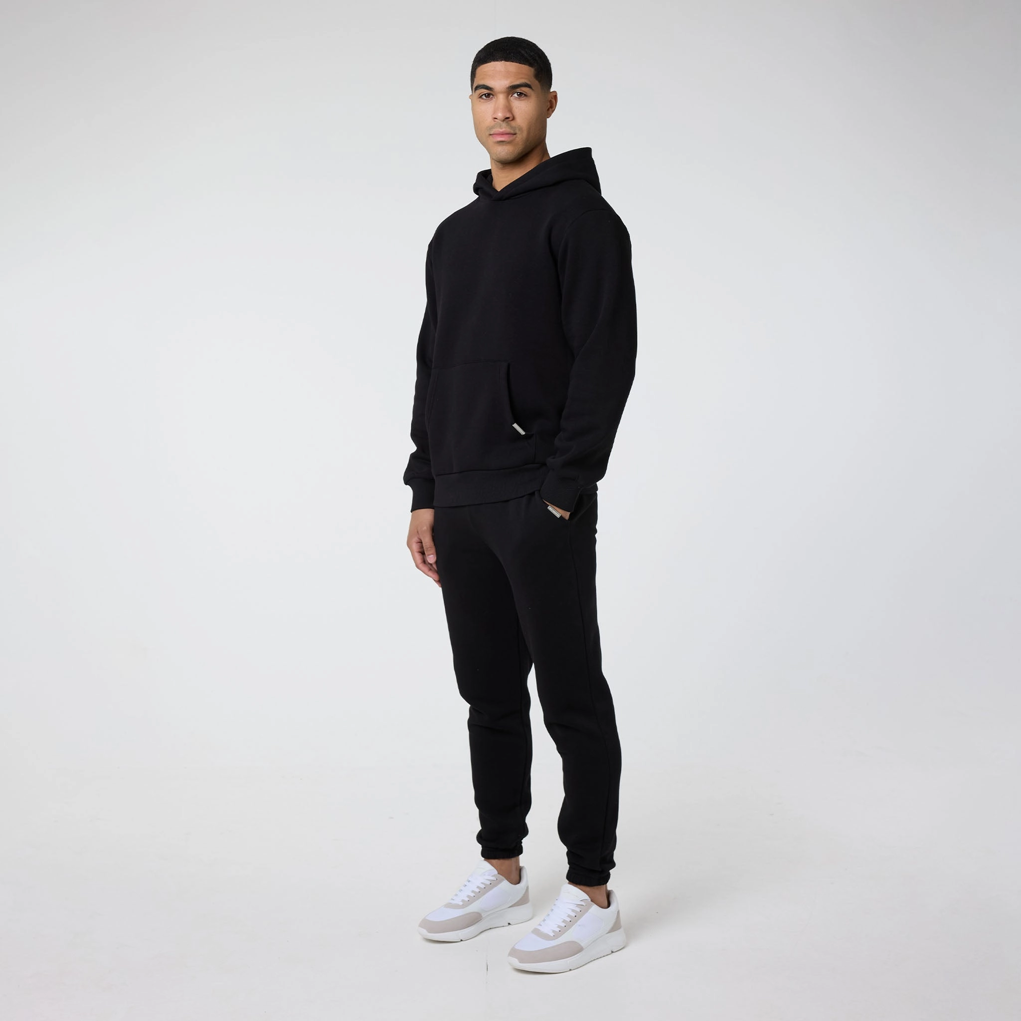 2-Pack Relaxed Fit Cuffed Joggers | Black Graphite