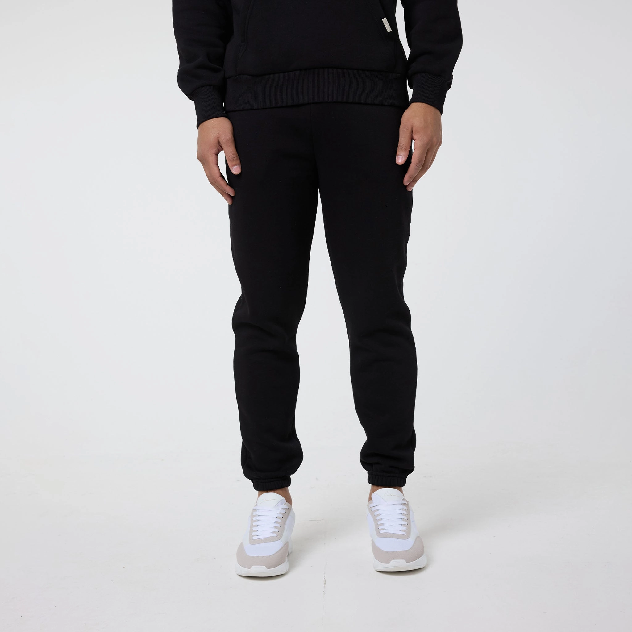 2-Pack Relaxed Fit Cuffed Joggers | Black Graphite
