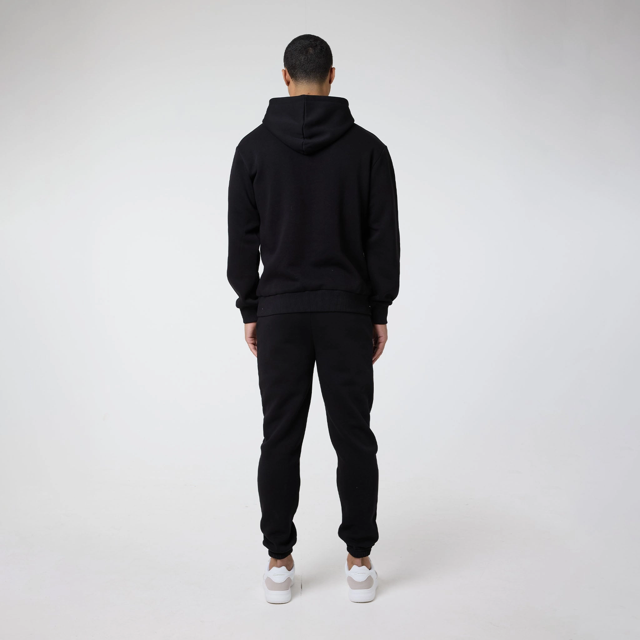 2-Pack Relaxed Fit Cuffed Joggers | Black Light Grey Marl