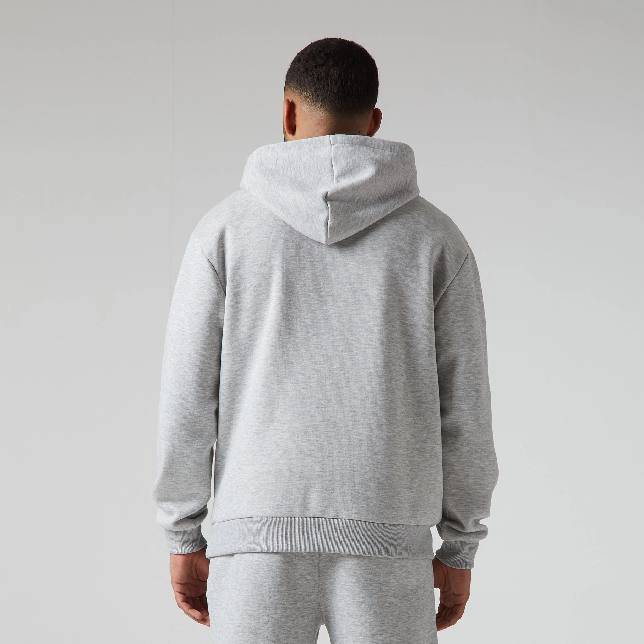 2-Pack Relaxed Fit Hoodie | Black Light Grey Marl