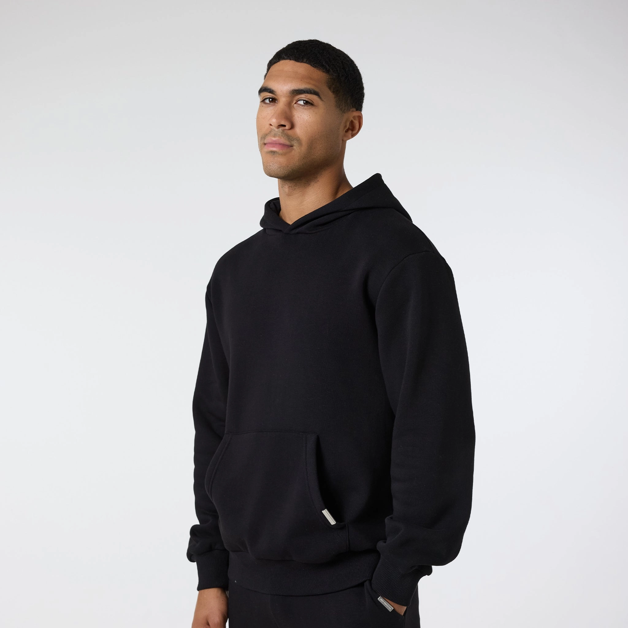 2-Pack Relaxed Fit Hoodie | Black Light Grey Marl