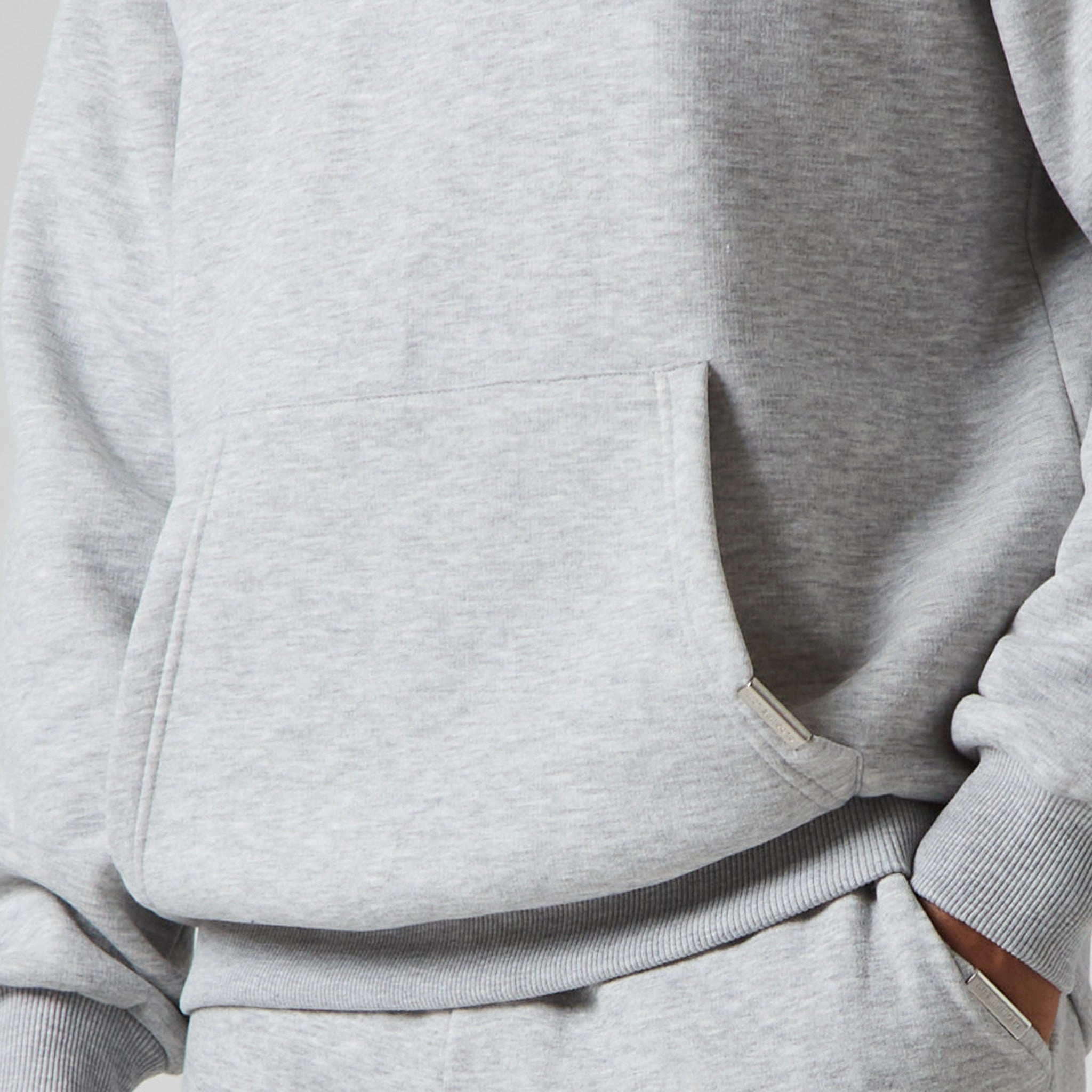 2-Pack Relaxed Fit Hoodie | Black Light Grey Marl