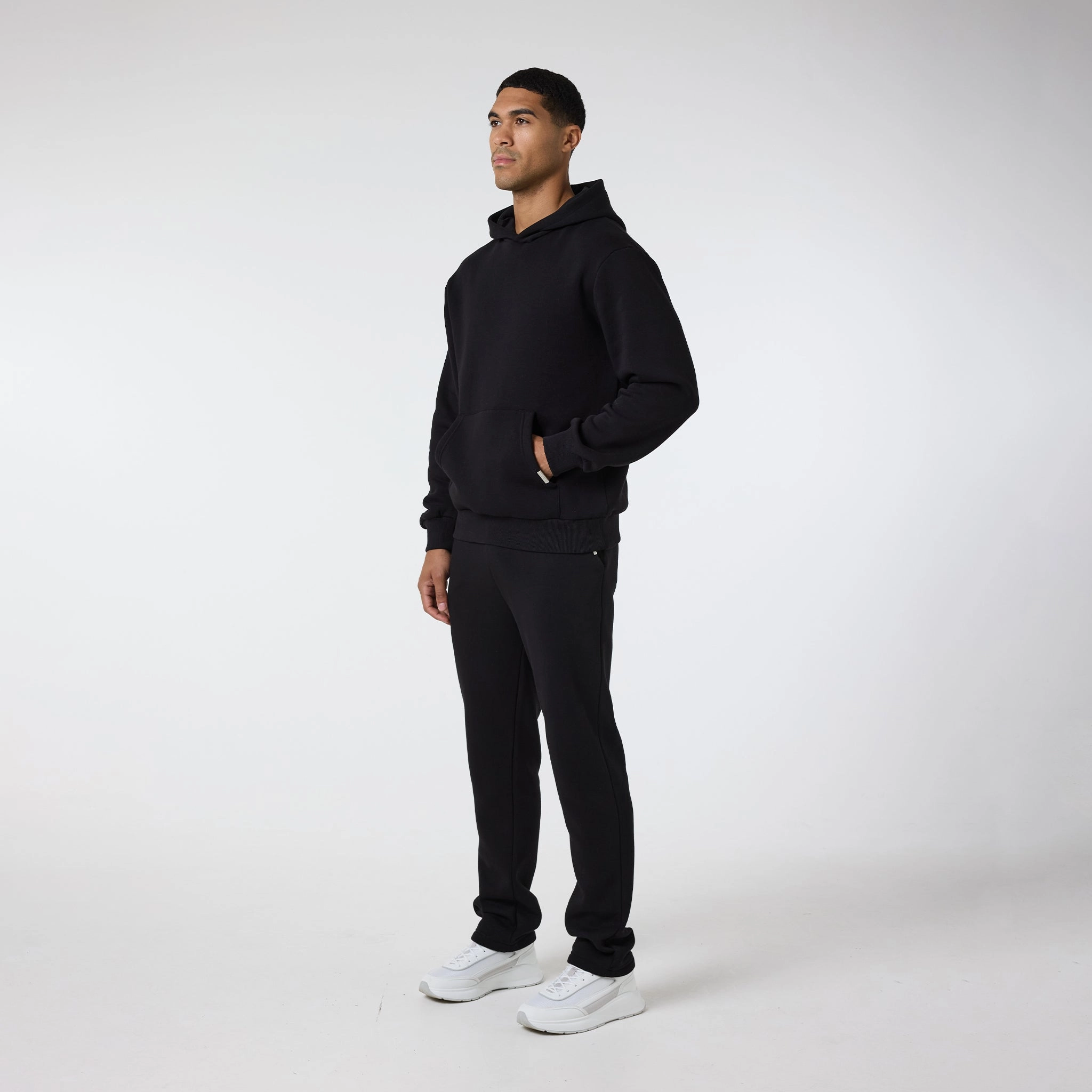 2-Pack Relaxed Fit Hoodie | Black Light Grey Marl