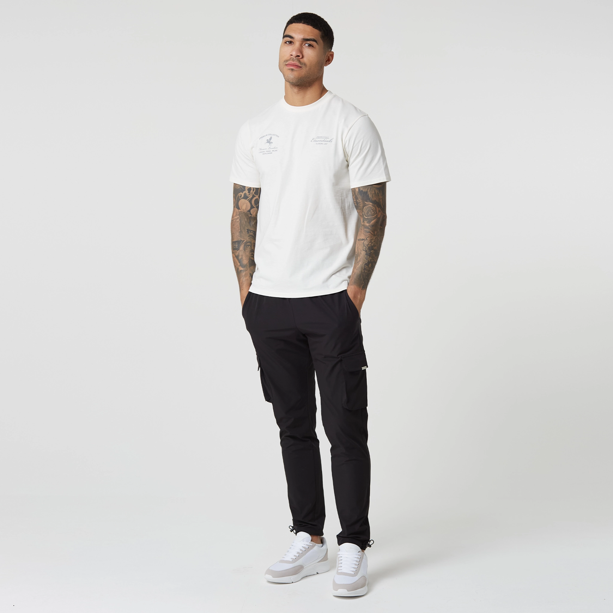 2-Pack Stretch Tech Cargo Pants | Black / Dark Grey