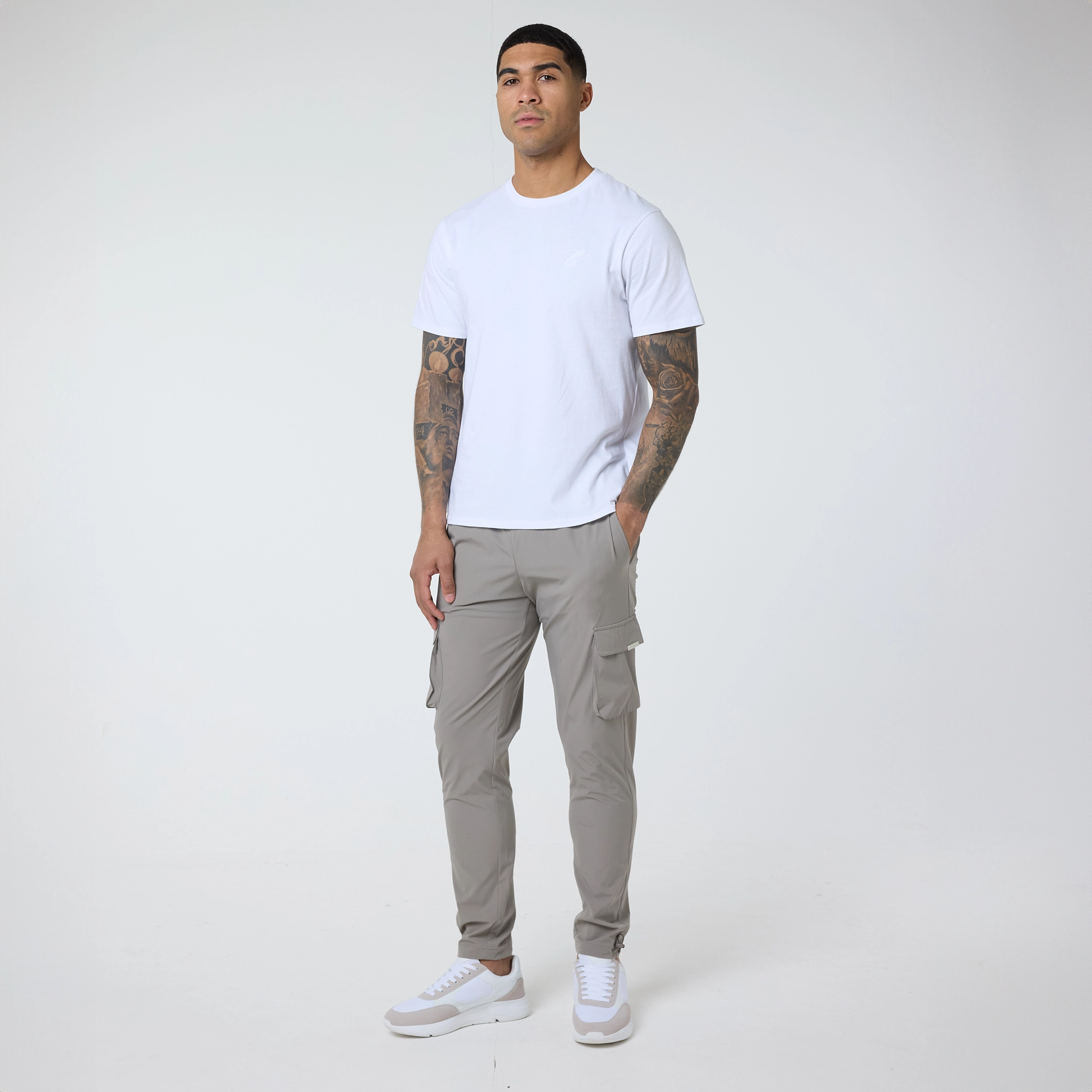 2-Pack Stretch Tech Cargo Pants | Dark Grey / Sand