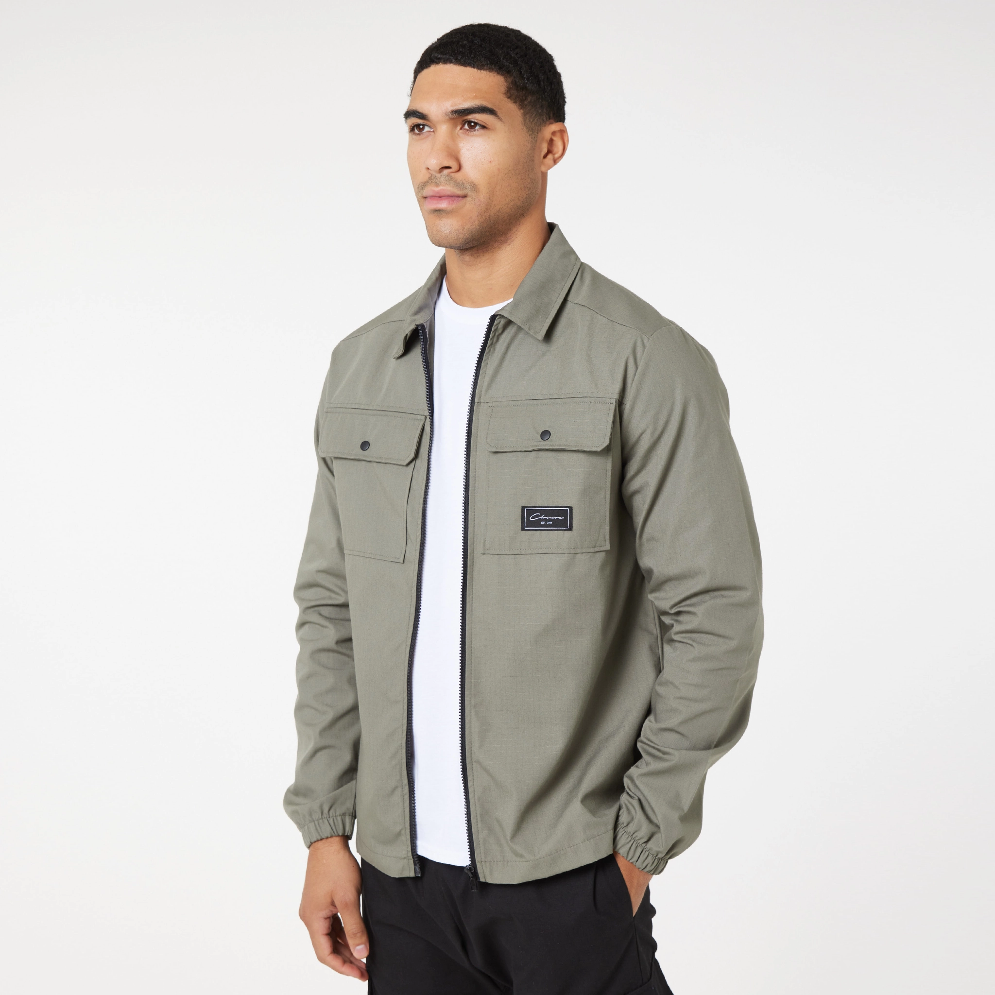 2-Pack Utility Overshirts | Greige / Olive