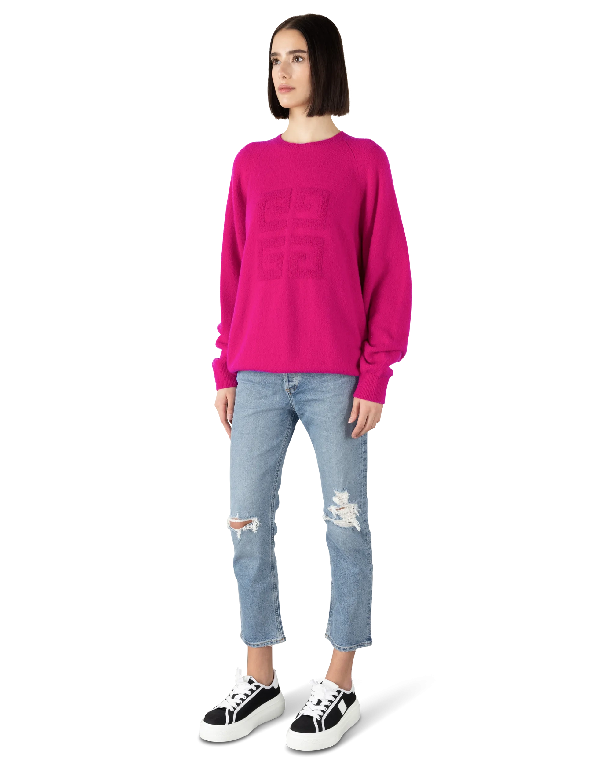 4G Raglan Crewneck Sweater