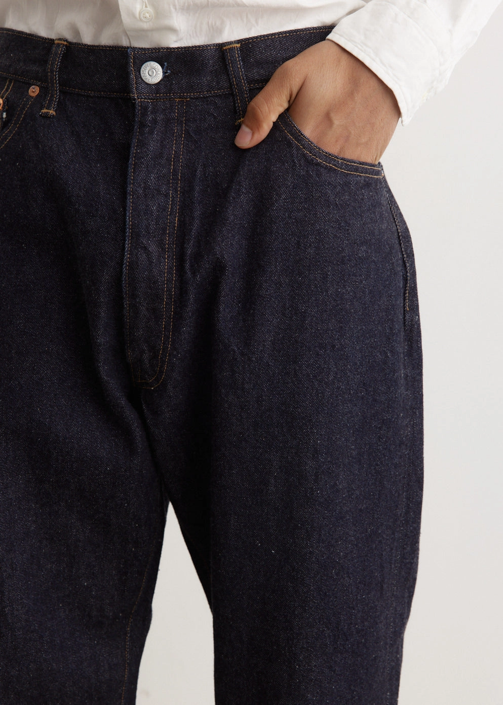 5P Zipper Front Denim Pants