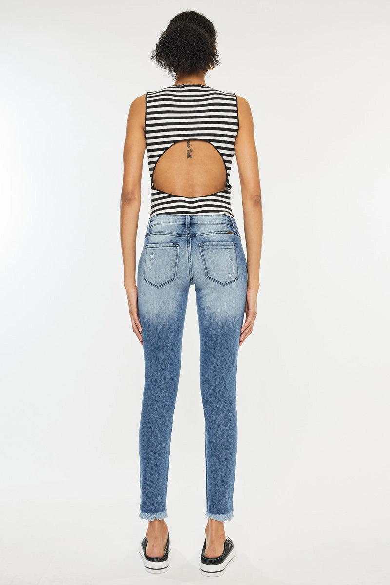Adell Low Rise Ankle Skinny Jeans