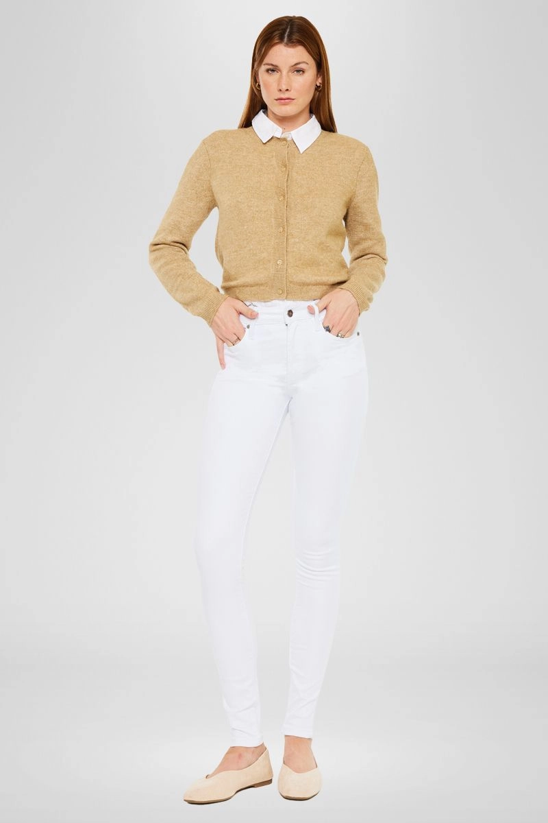 Alabaster High Rise Super Skinny Jeans