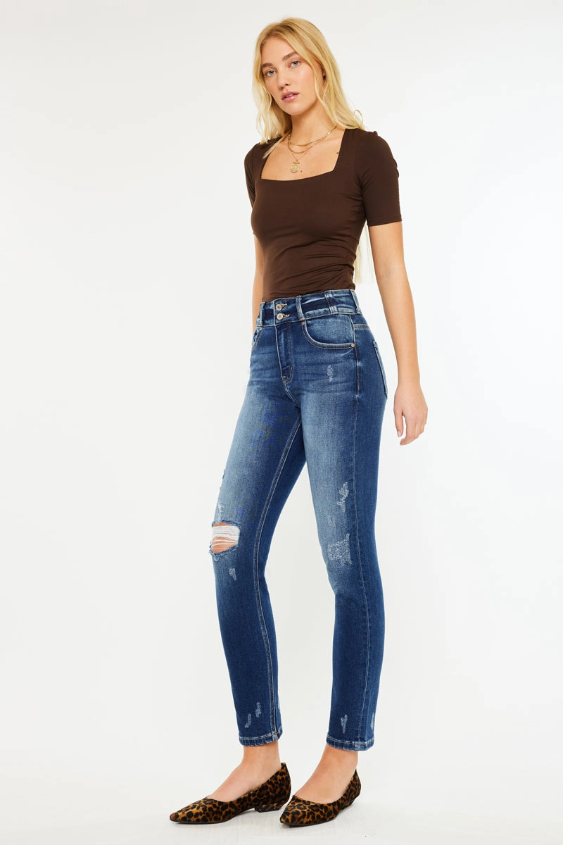 Alanis High Rise Straight Leg Jeans