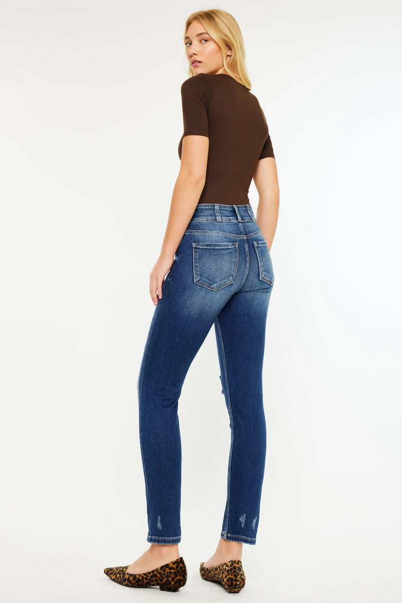Alanis High Rise Straight Leg Jeans