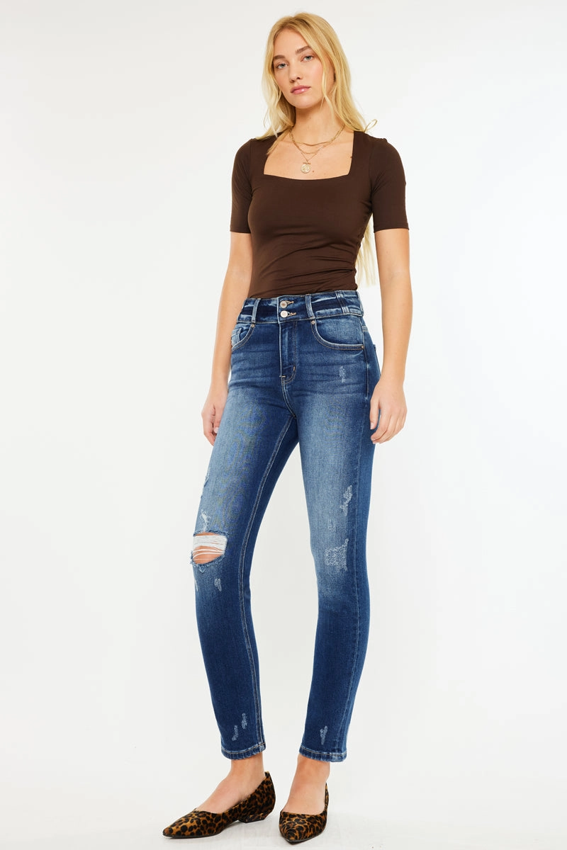 Alanis High Rise Straight Leg Jeans