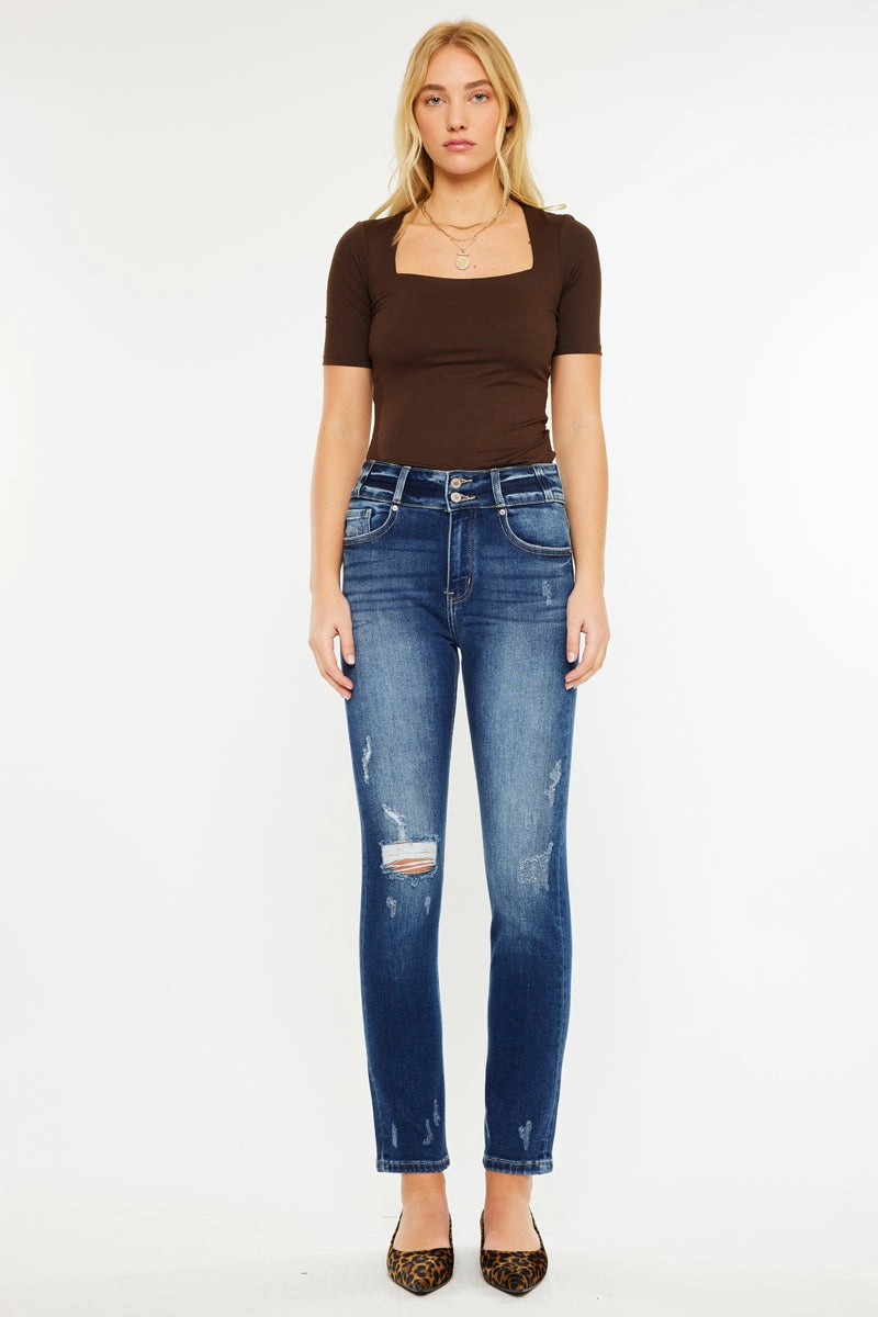 Alanis High Rise Straight Leg Jeans