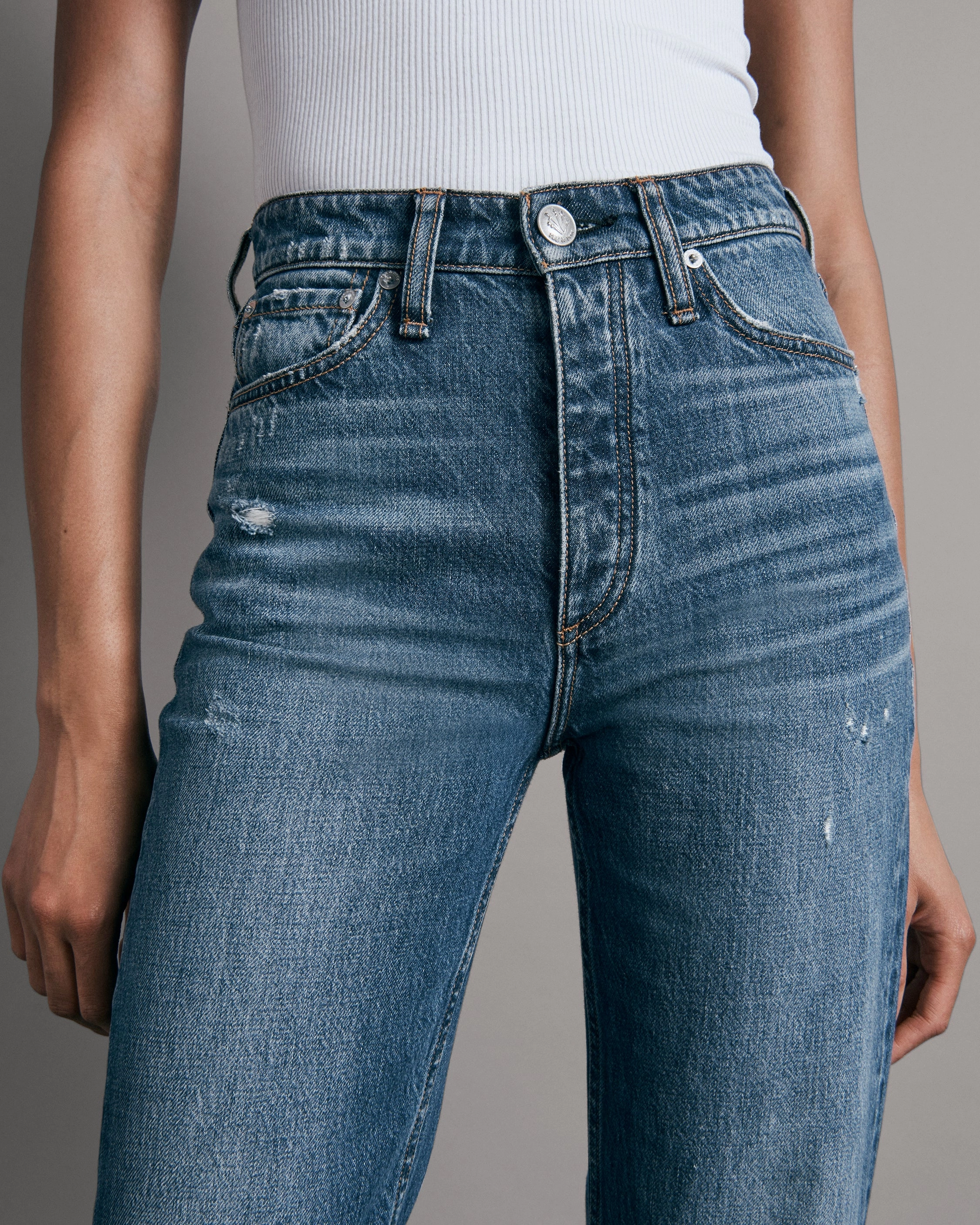 Alex High-Rise Straight Jeans