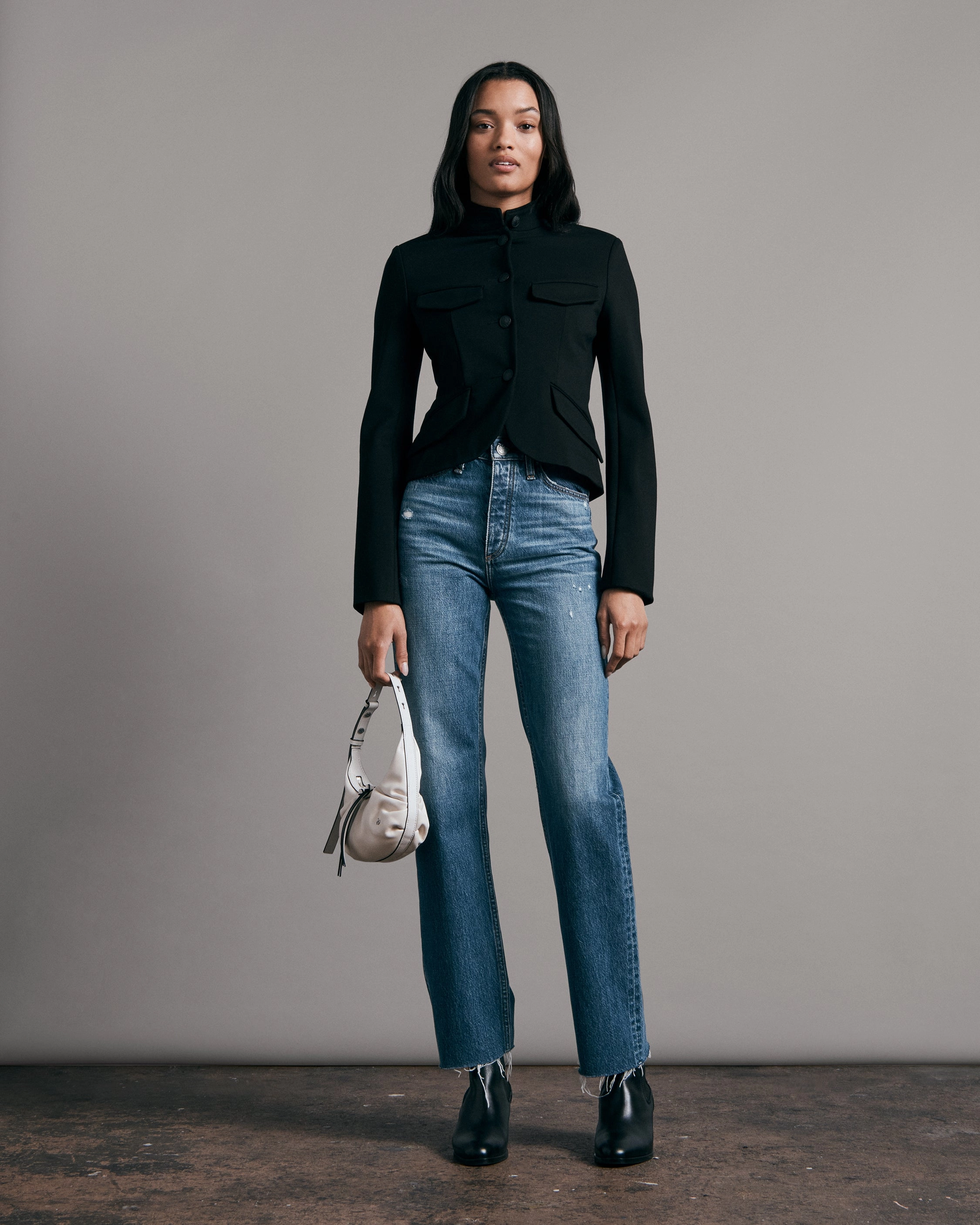 Alex High-Rise Straight Jeans