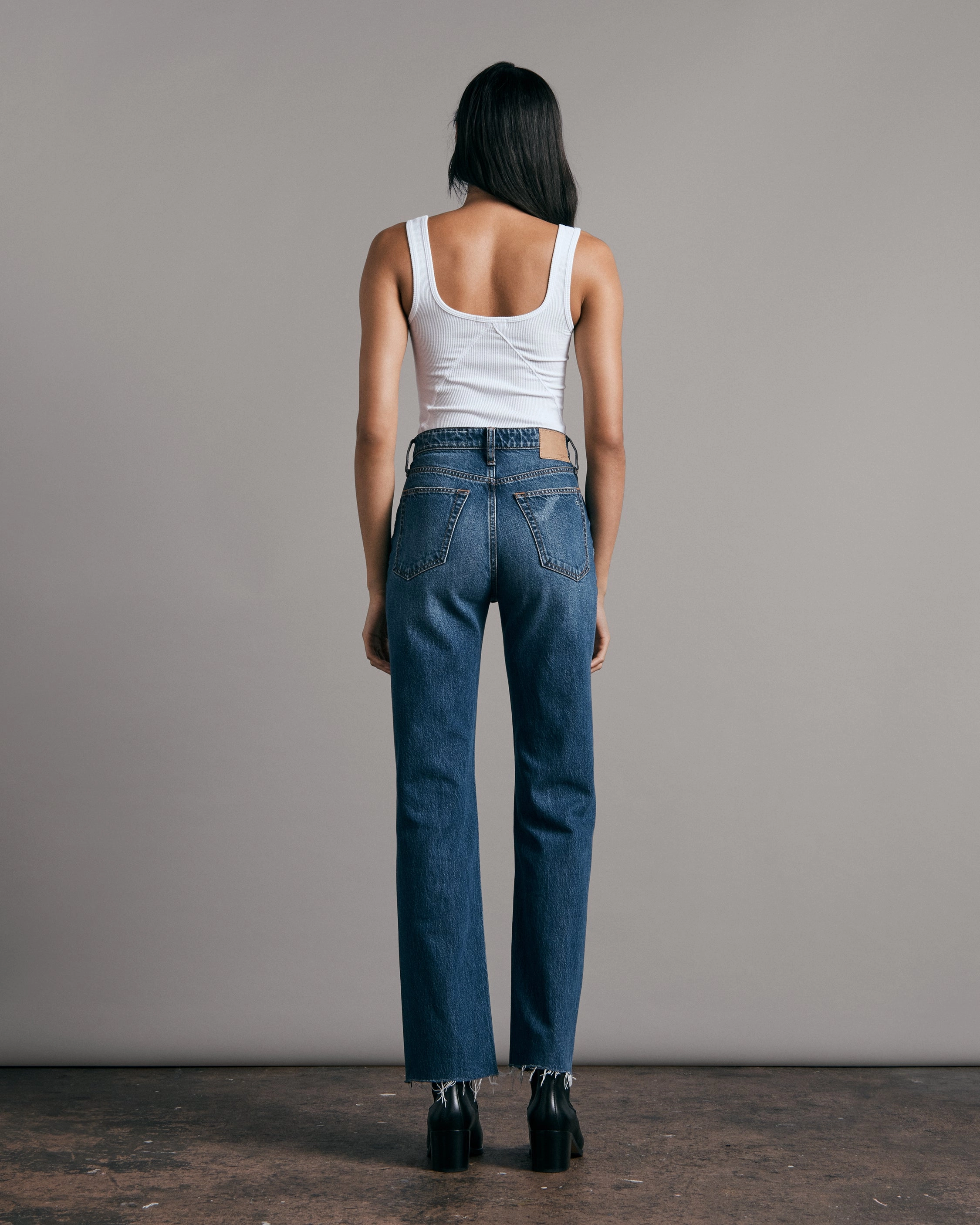 Alex High-Rise Straight Jeans