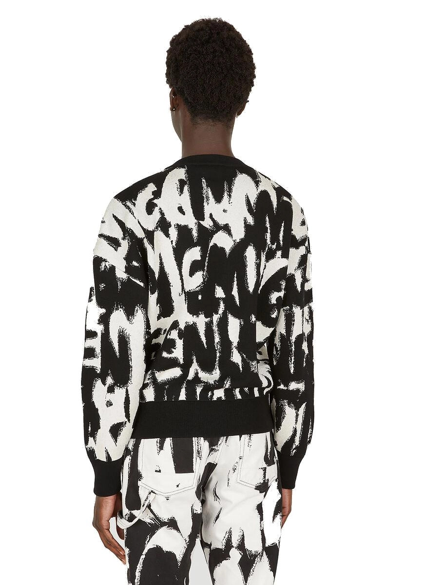 Alexander McQueen PRinted Crewneck Sweatshirt