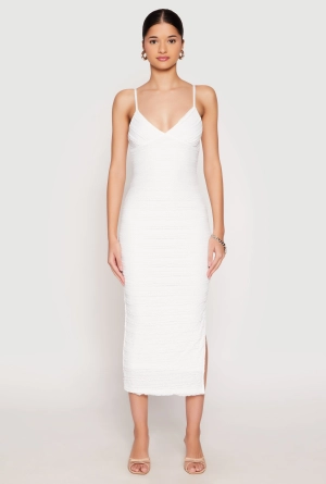 Almost Famous Lace Detail Side Slit Cami Dress