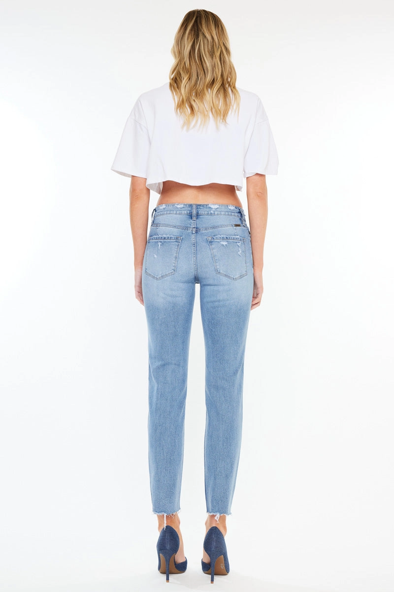 Ariana Essentials High Rise Straight Jeans