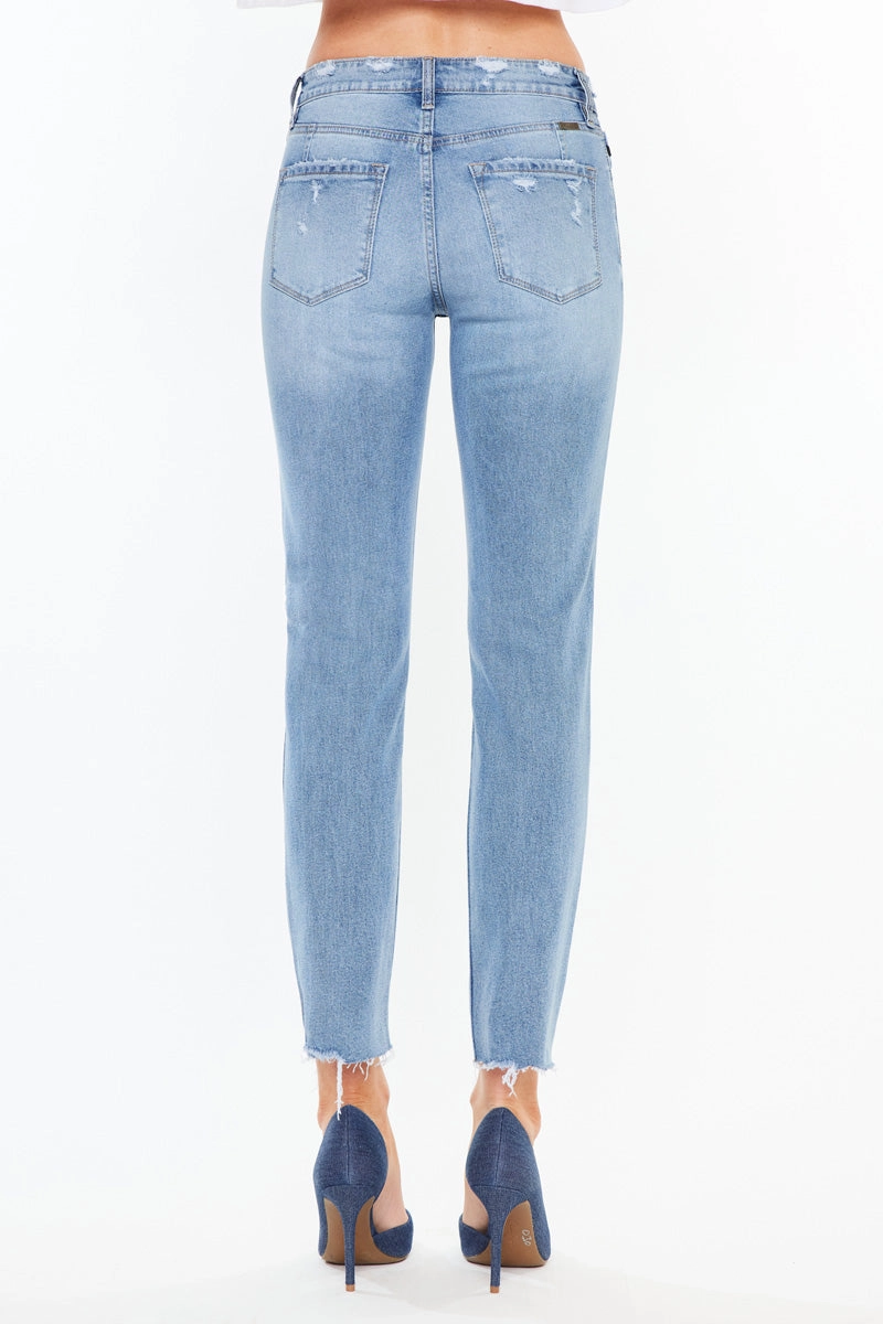 Ariana Essentials High Rise Straight Jeans
