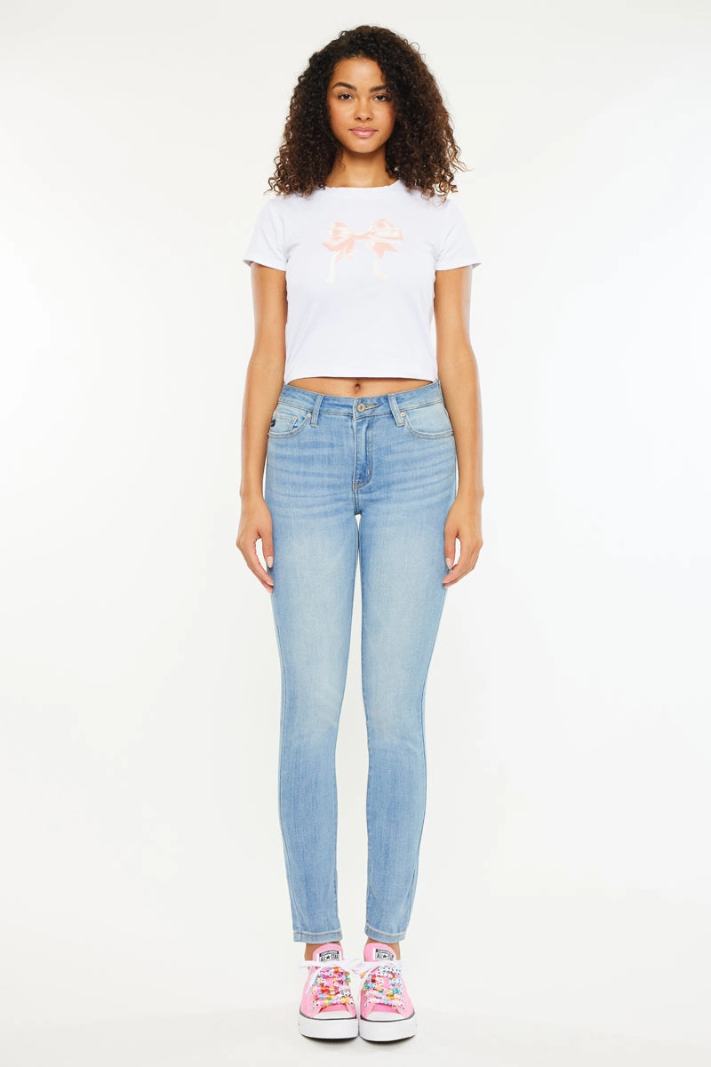 Ashlyn Mid Rise Super Skinny Jeans