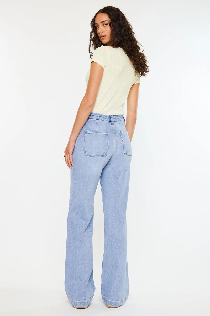 Astra High Rise Wide Leg Jeans