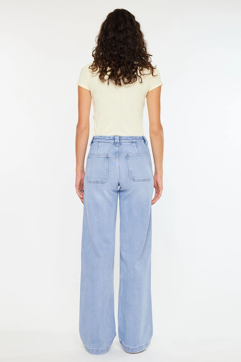 Astra High Rise Wide Leg Jeans