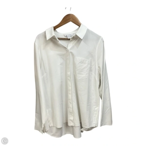 Athletic Top Long Sleeve Collar By Athleta In White, Size: Xl