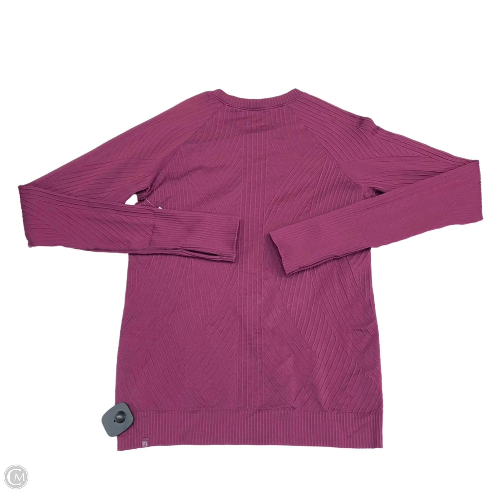 Athletic Top Long Sleeve Crewneck By Lululemon In Purple, Size: 10