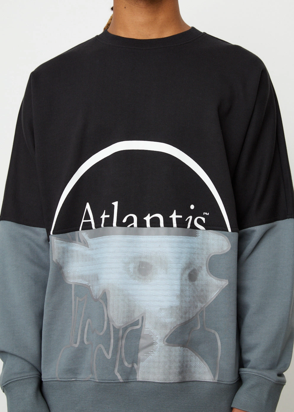Atlantis Half Half Crew Neck Sweatshirt