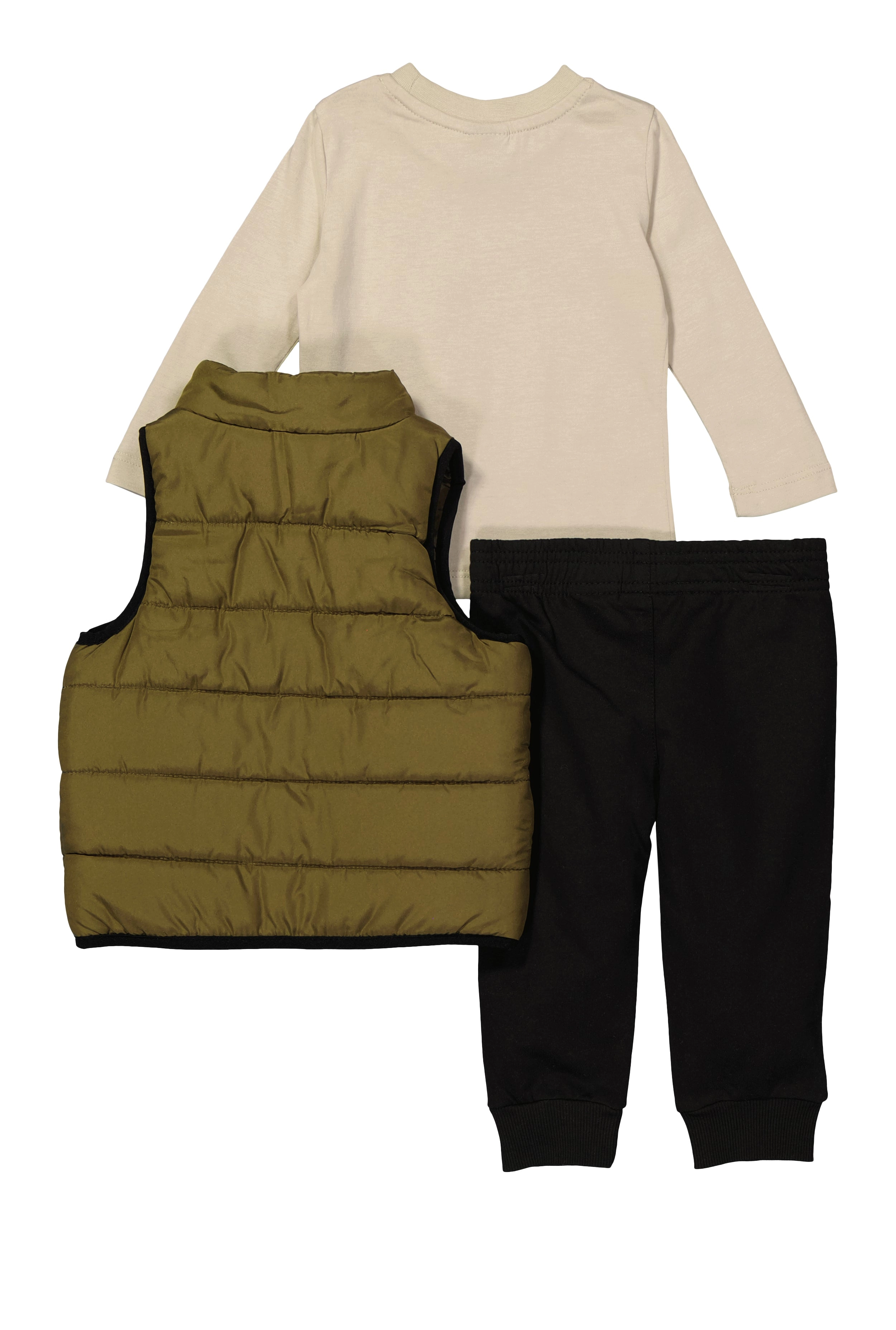 Baby Boys 12-24M Puma Graphic Tee and Puffer Vest with Joggers