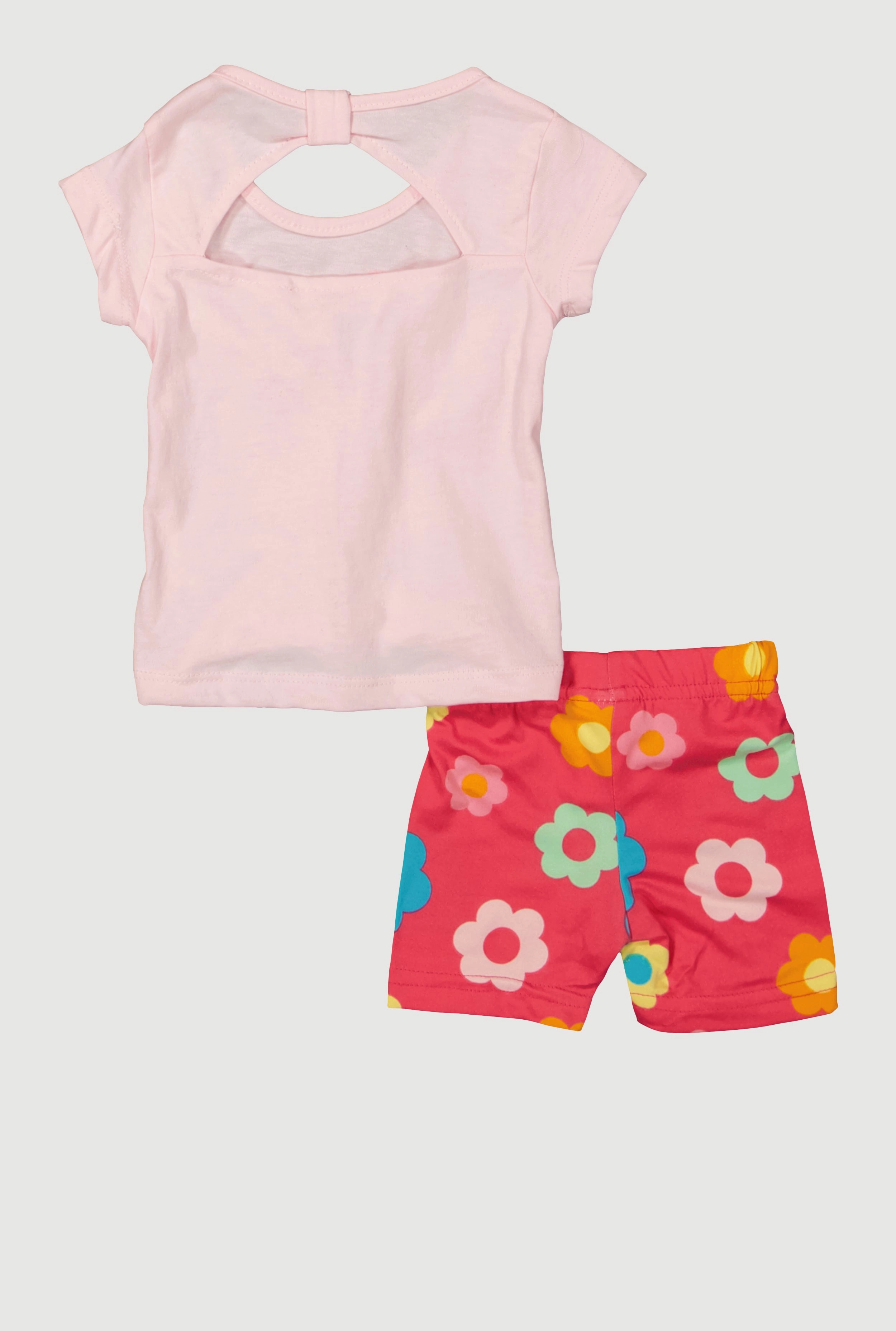 Baby Girls 0-9M Im Not Bossy Graphic Top and Shorts