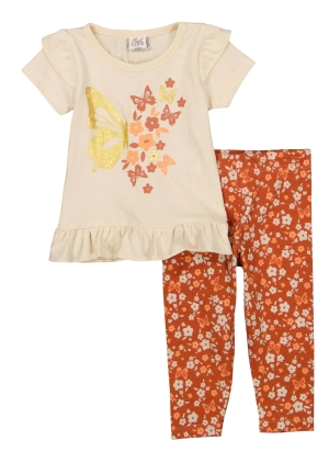 Baby Girls 12-24M Butterfly Graphic Tee and Leggings