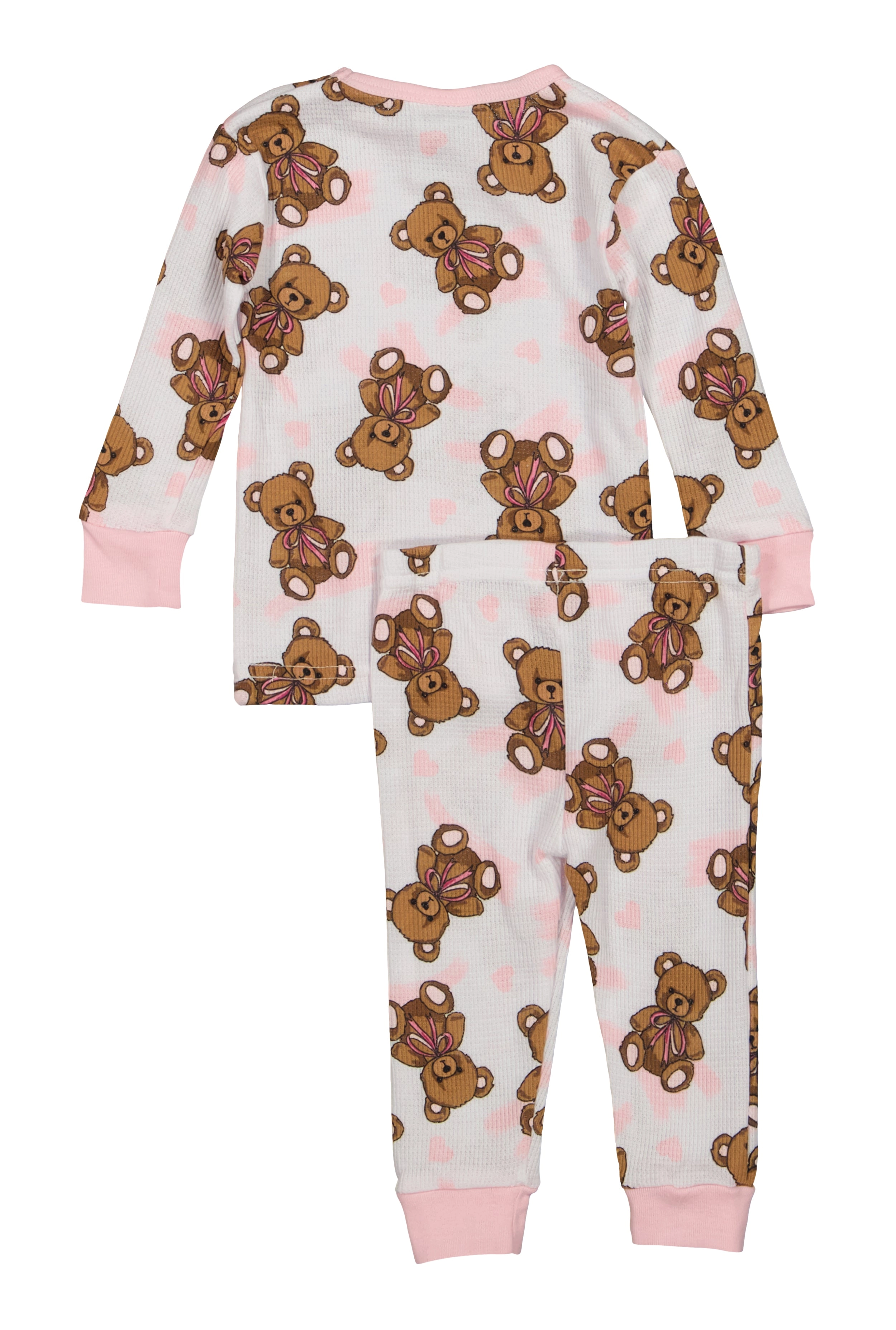Baby Girls 12-24M Graphic Print Thermal Top and Pants Set