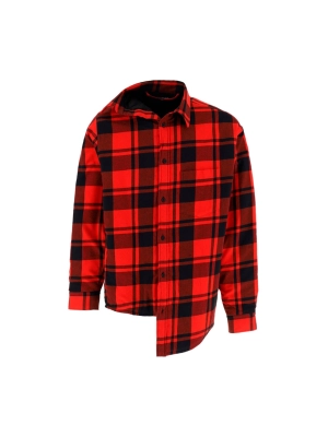 Balenciaga Asymmetric Checked Shirt