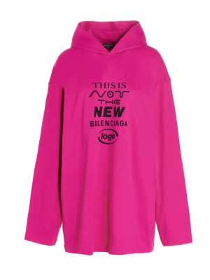 Balenciaga This Is Not Printed Hooded T-Shirt