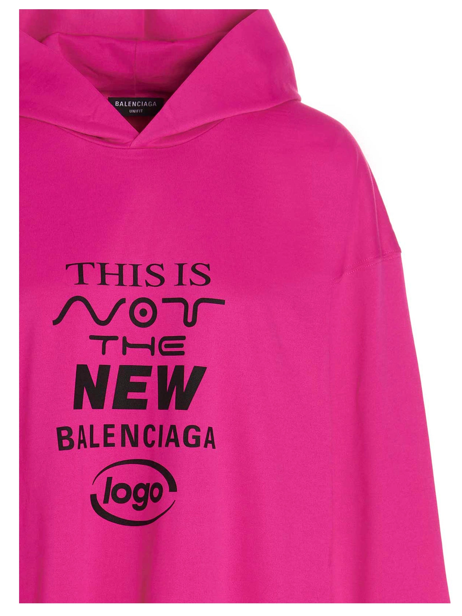 Balenciaga This Is Not Printed Hooded T-Shirt