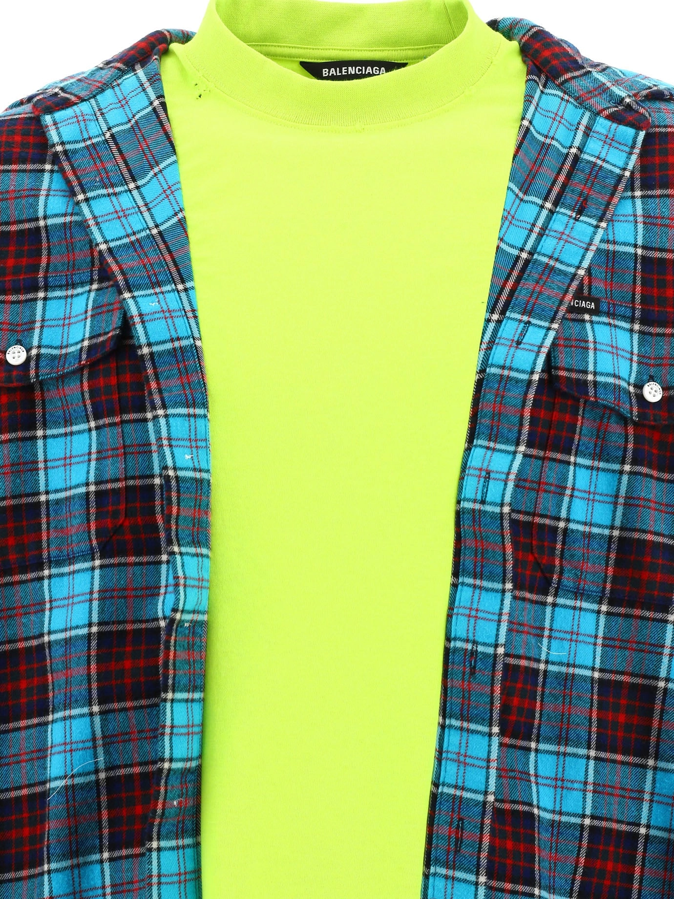 Balenciaga Trompe Checked Shirt