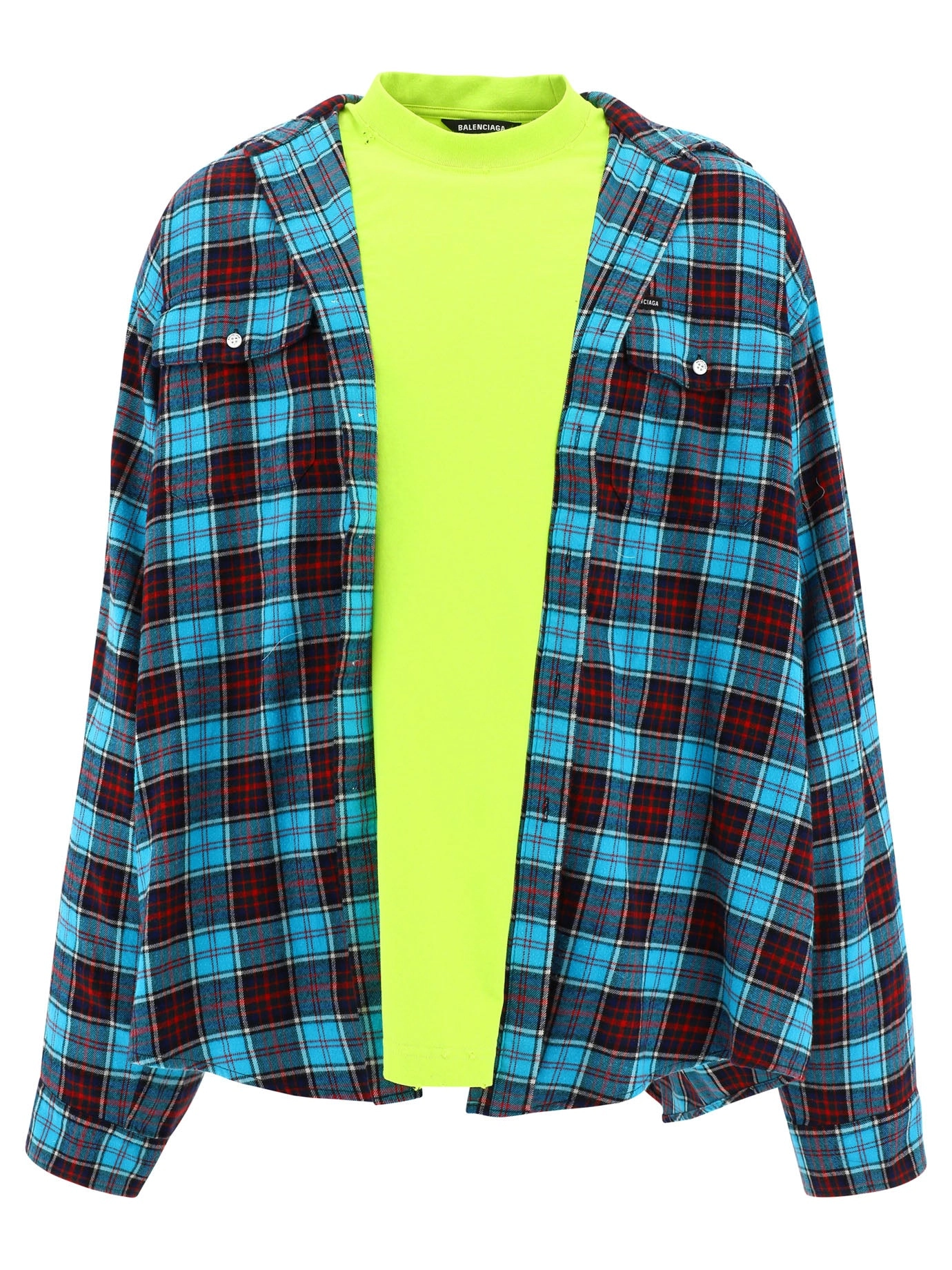 Balenciaga Trompe Checked Shirt