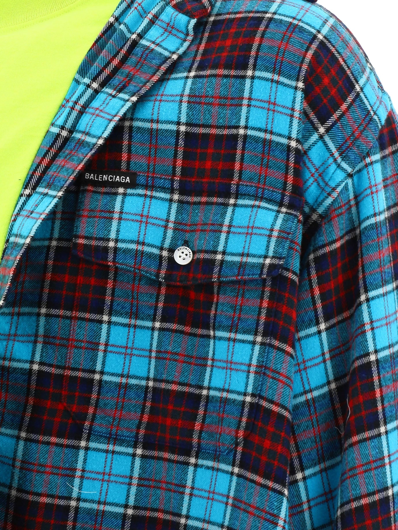 Balenciaga Trompe Checked Shirt
