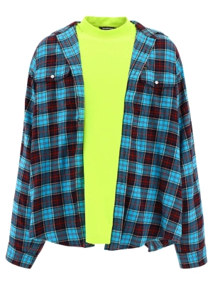 Balenciaga Trompe Checked Shirt