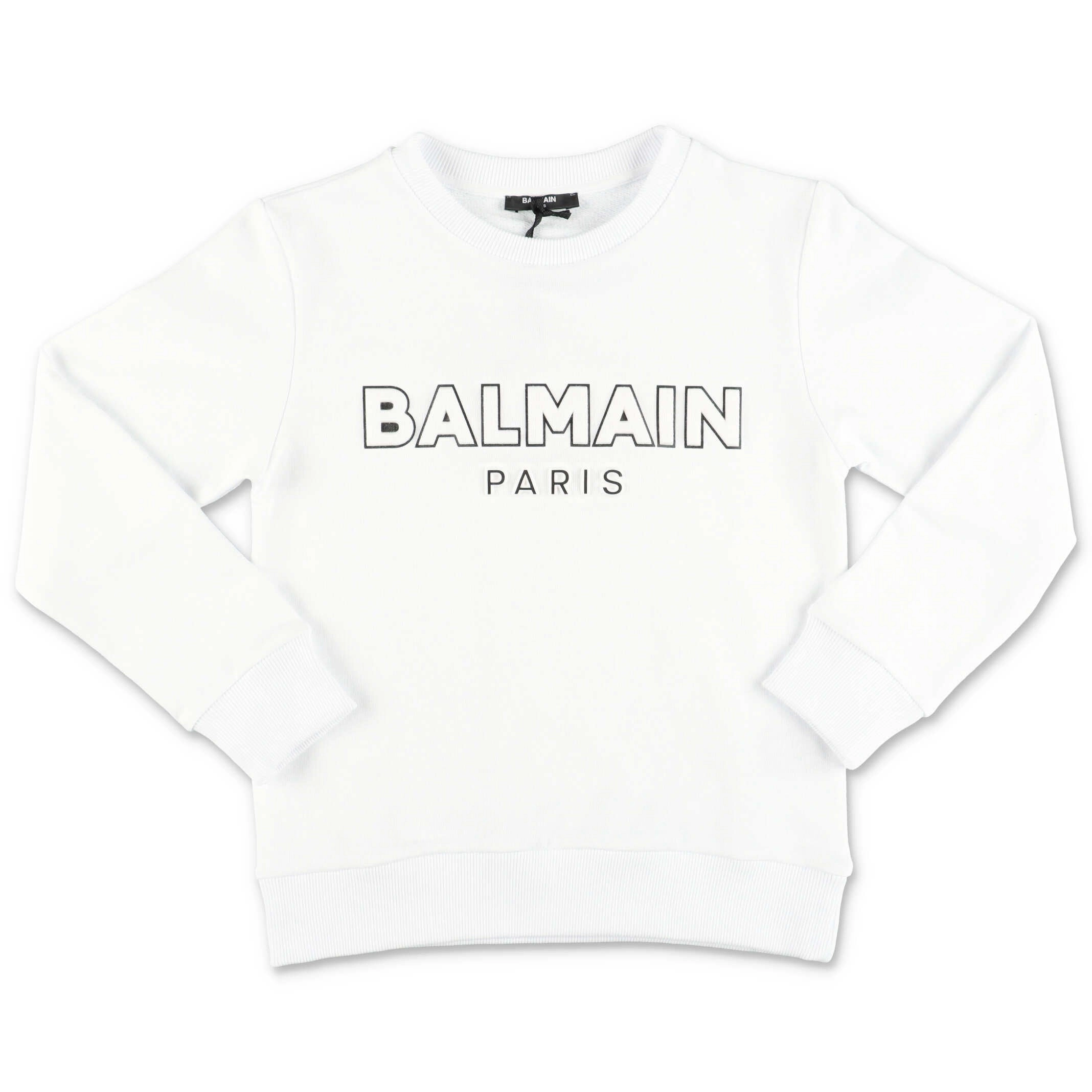 Balmain Kids Logo Printed Crewneck Sweatshirt