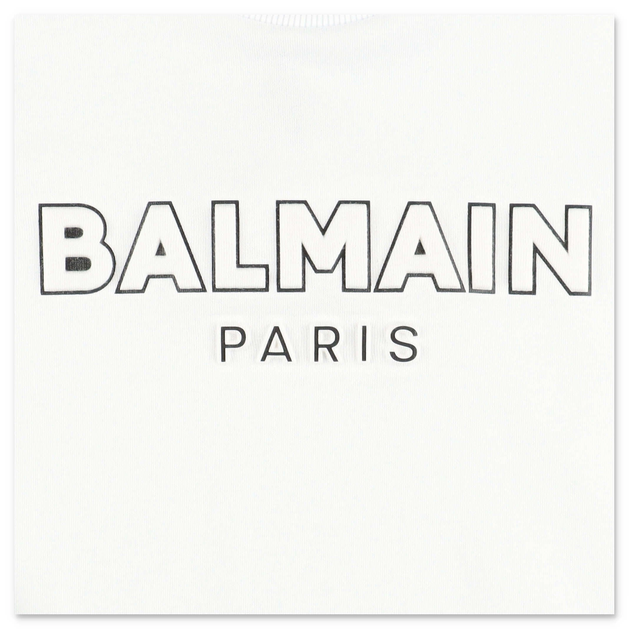 Balmain Kids Logo Printed Crewneck Sweatshirt