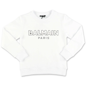 Balmain Kids Logo Printed Crewneck Sweatshirt