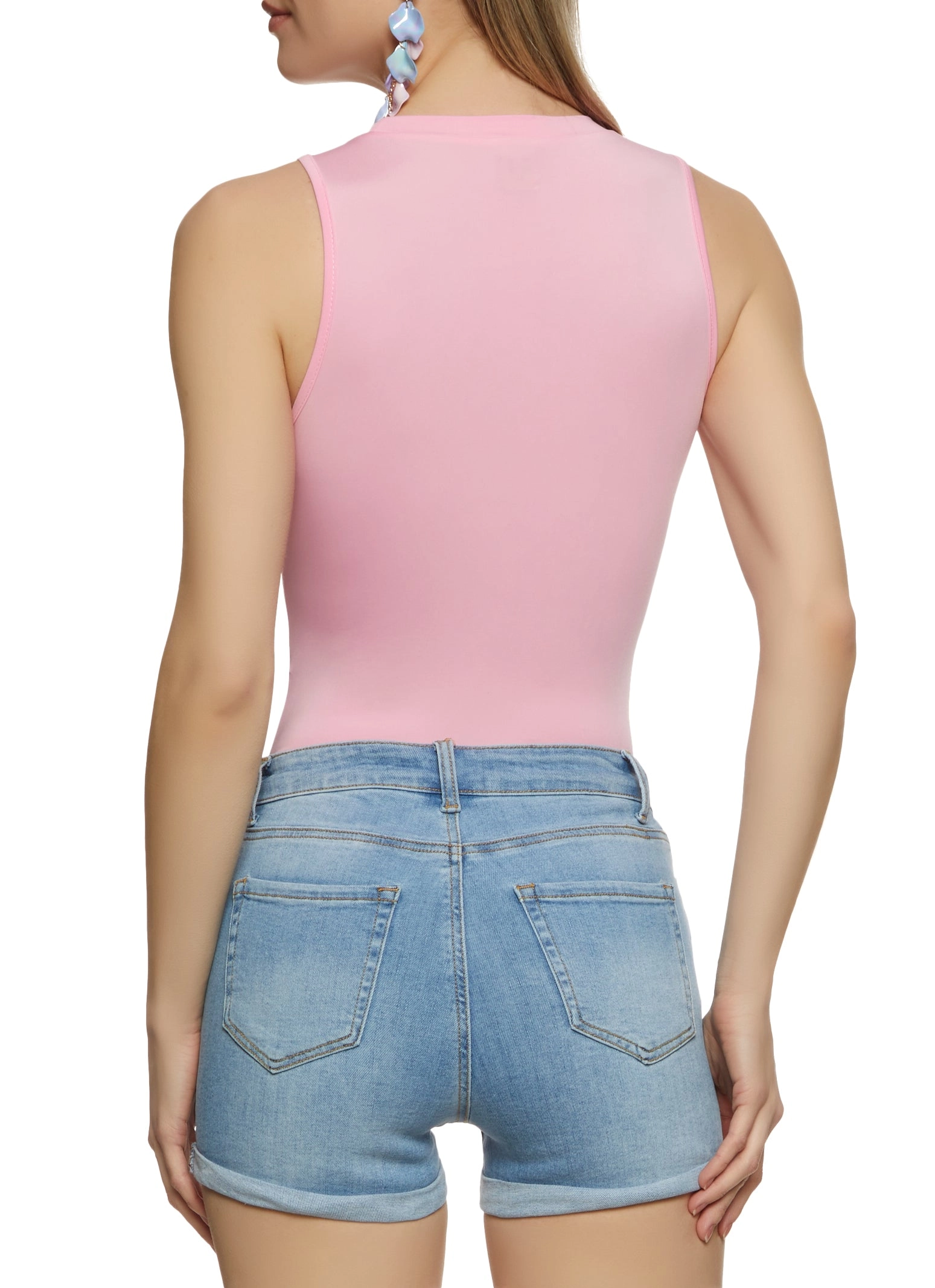 Basic Crew Neck Tank Bodysuit